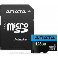 Карта пам*ятi ADATA 128GB microSD class 10 UHS-I A1 Premier (AUSDX128GUICL10A1-RA1)