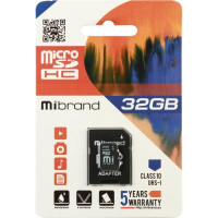 Карта пам*ятi Mibrand 32GB microSDHC class 10 UHS-I (MICDHU1/32GB-A)