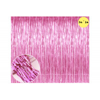 Декоративная шторка для фотозоны - розовая 1м*3м