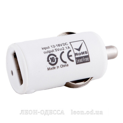 Зарядное устройство PowerPlant 1*USB, 2.1A (DV00DV5037)