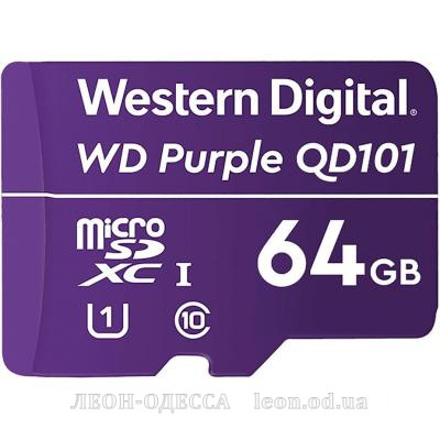 Карта пам*ятi WD 64GB microSDXC class 10 UHS-I (WDD064G1P0C)