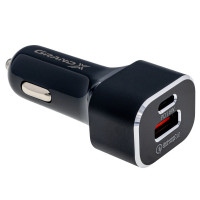 Зарядное устройство Grand-X CH-29 PD 3.0, Quick Charge QС3.0, 1 TypeC, 1 USB (CH-29)