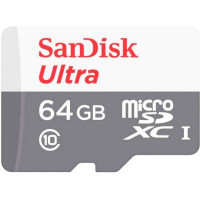 Карта пам*ятi SANDISK 64GB microSD class 10 Ultra Light (SDSQUNR-064G-GN3MN)