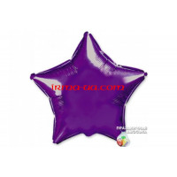 Фолльгированный шар Звезда Китай - «Фиолетовый» 18*