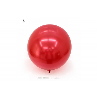 Шар Bubbles "Metallic" 18` - красный