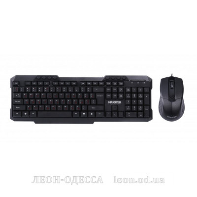 Комплект Maxxter KMS-CM-02-UA USB Black (KMS-CM-02-UA)