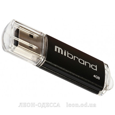 USB флеш накопитель Mibrand 4GB Cougar Black USB 2.0 (MI2.0/CU4P1B)