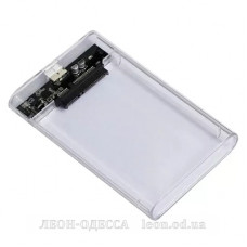 Карман внешний AgeStar 2.5*, USB 3.2, 12.5 mm /15 mm HDD/SSD Transparent (3UB2P6 (Transparent))