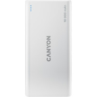 Батарея универсальная Canyon PB-108 10000mAh, Input 5V/2A, Output 5V/2.1A(Max), white (CNE-CPB1008W)