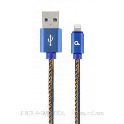 Дата кабель USB 2.0 AM to Lightning 2.0m Cablexpert (CC-USB2J-AMLM-2M-BL)