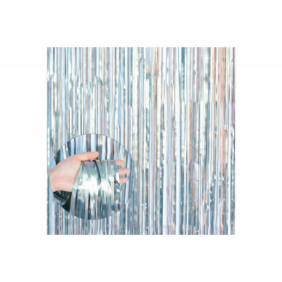 Декоративная Шторка для фотозоны - бледно-голубая (сатин) 1*2 м