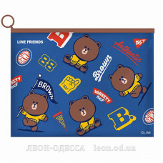 Папка zip-lock A4 Yes Line Friends