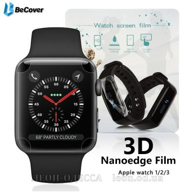 Плiвка захисна BeCover Full Cover для Apple Watch Series 3/4 42mm/44mm (701962)