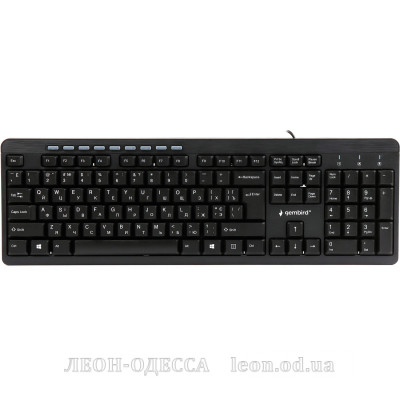 Клавiатура Gembird KB-UM-106-UA USB Black (KB-UM-106-UA)