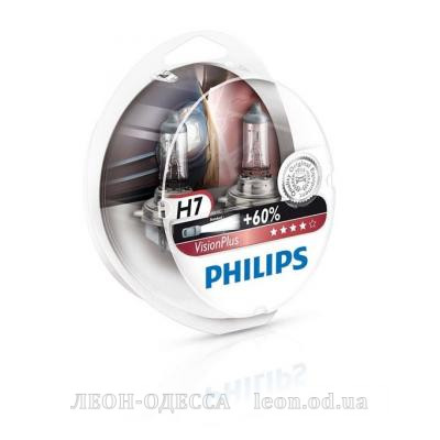 Автолампа PHILIPS H7 VisionPlus, 2шт (12972VPS2)