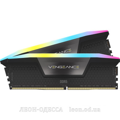 Модуль пам*ятi для комп*ютера DDR5 32GB (2x16GB) 5200 MHz Vengeance RGB Corsair (CMH32GX5M2B5200C40)