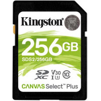 Карта пам*ятi Kingston 256GB SDXC class 10 UHS-I U3 Canvas Select Plus (SDS2/256GB)