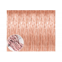 Декоративная шторка для фотозоны - розовое золото 1*2 м