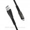 Дата кабель Colorway USB 2.0 AM to Micro 5P 1.0m zinc alloy + led black (CW-CBUM035-BK)
