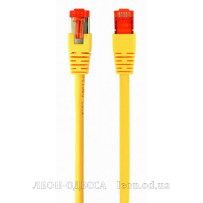 Патч-корд 3м S/FTP Cat 6A CU LSZH yellow Cablexpert (PP6A-LSZHCU-Y-3M)