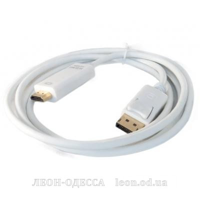 Кабель мультимедiйний Display Port to HDMI 2.0m 30AVG 4Kx2K EXTRADIGITAL (KBH1747)