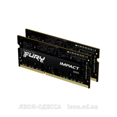 Модуль памяти для ноутбука SoDIMM DDR4 16GB (2x8GB) 2666 MHz Fury Impact HyperX (Kingston Fury) (KF426S15IBK2/16)