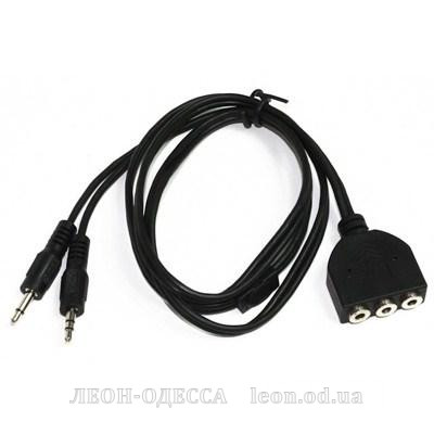 Кабель мультимедiйний подовжувач Jack 3.5mm папа/ 3х3.5mm мама Cablexpert (CC-MIC-1)