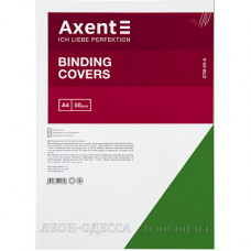 Обложка картон Axent 250 г под кожу зеленая 50 шт
