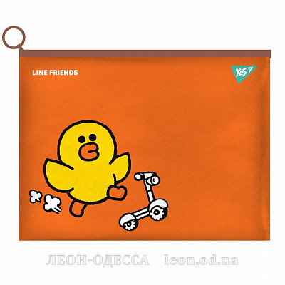 Папка zip-lock B6 Yes Line Friends.Sally