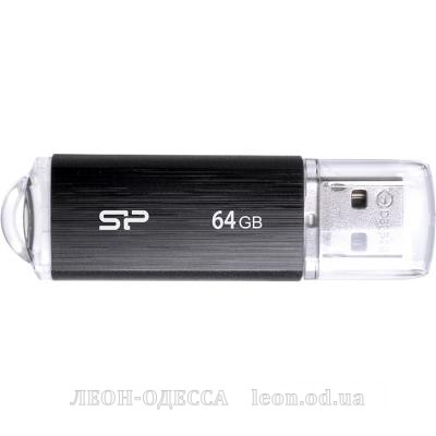 USB флеш накопичувач Silicon Power 64GB Ultima U02 Black USB 2.0 (SP064GBUF2U02V1K)