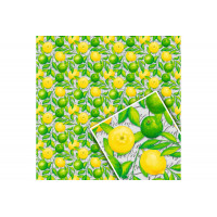 Бумага упаковочная GIFT Мелованная (5 листов) "Лимоны"