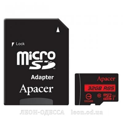 Карта пам*ятi Apacer 32GB microSDHC class 10 UHS-I U1 (AP32GMCSH10U5-R)