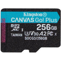 Карта пам*ятi Kingston 256GB microSDXC class 10 A2 U3 V30 Canvas Go Plus (SDCG3/256GBSP)