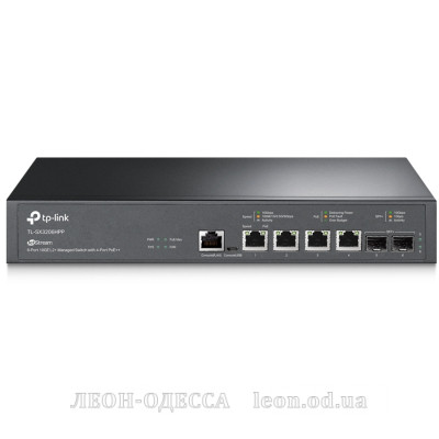 Коммутатор сетевой TP-Link TL-SX3206HPP 2xSFP+ (10GE) 4x10GE LAN console+microUSB L2 JetStream 19* 1U (TL-SX3206HPP)