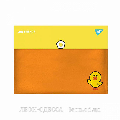 Папка на кнопке А4 Yes Line Friends