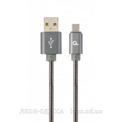 Дата кабель USB 2.0 AM to Micro 5P 2.0m Cablexpert (CC-USB2S-AMmBM-2M-BG)