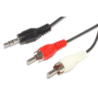 Кабель мультимедiйний Jack 3.5mm папа/2RCA папа Atcom (10708)